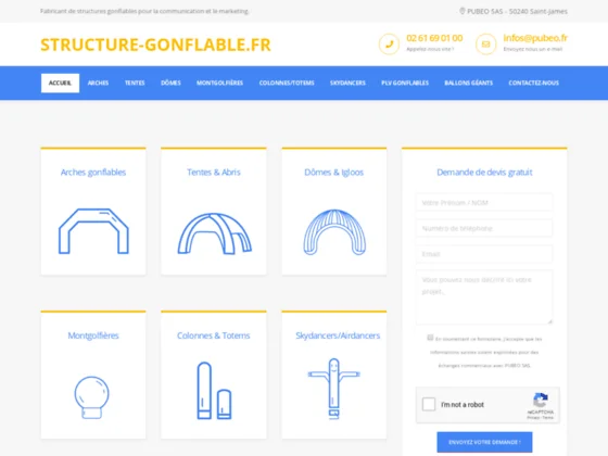 Tentes gonflables pour vos évènements d’entreprise