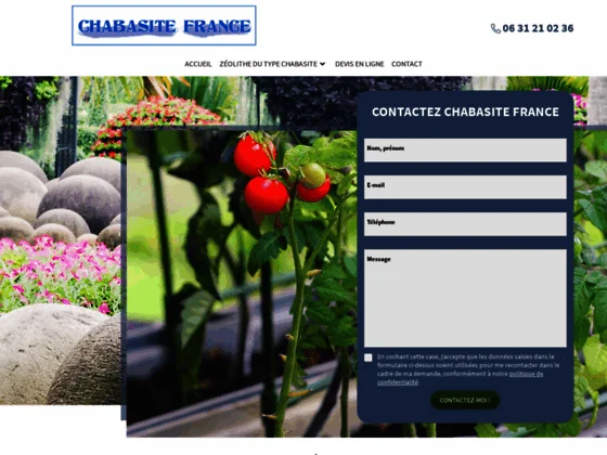 Chabasite France : vente zéolithe naturelle dans les Landes (40) & Gers (32)