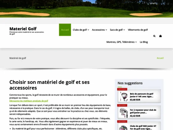 Matériel de Golf