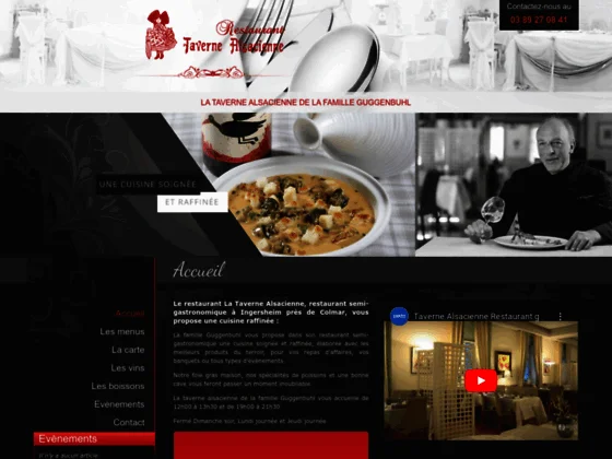 La Taverne Alsacienne : restaurant semi-gastronomique à Ingersheim près de Colmar (68)