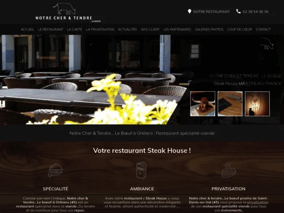 Notre Cher est Tendre… Le Bœuf : restaurant viande avec terrasse à Orléans (45)
