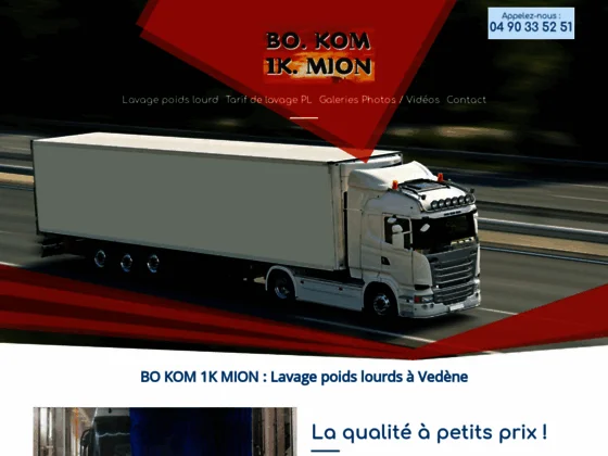 BO KOM 1K MION : station de lavage poids lourds à Vedène dans le Vaucluse (84)