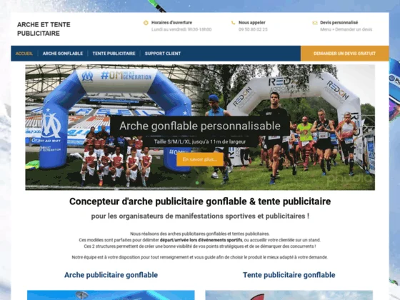 Arche gonflable publicitaire