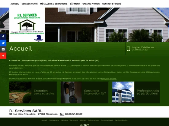 PJ Services : entreprise paysagère, métallerie serrurerie & couverture à Nemours (77)
