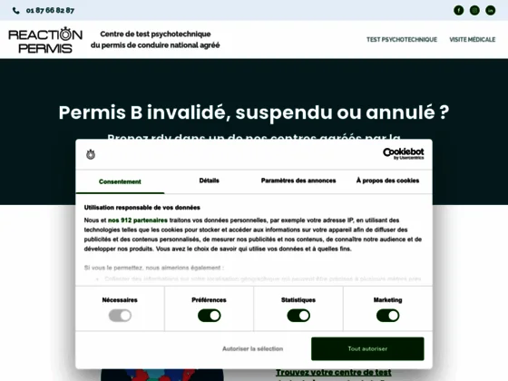 Réaction Permis - Examen Psychotechniques Permis de conduire