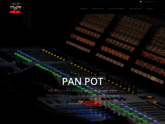 Votre vidéo mapping spectacle assurée par une un éclairage spectacle offert par Pan Pot. 