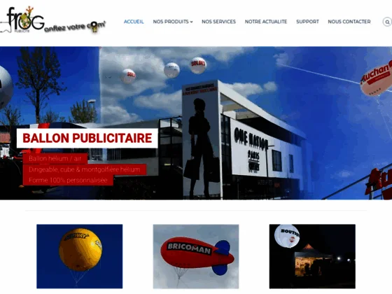 Frog-publicite.com : des ballons publicitaires de qualité 
