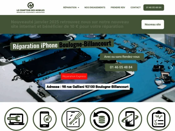Atelier de réparation d’iPhone à Boulogne 