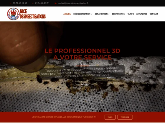 Dératisation et Désinsectisation à Nice et dans les Alpes Maritimes (06)