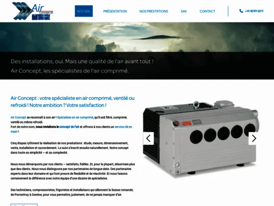 Air Concept - Les spécialistes de l'air comprimé en Suisse Romande