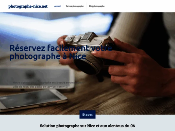 Photographe dans la ville de Nice