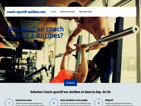 Coach sportif sur Antibes