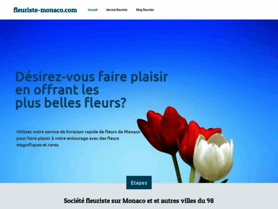 Fleuriste dans la ville de Monaco