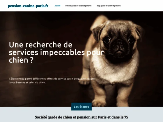 Pension canine sur paris