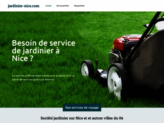 Jardinier dans la ville de Nice