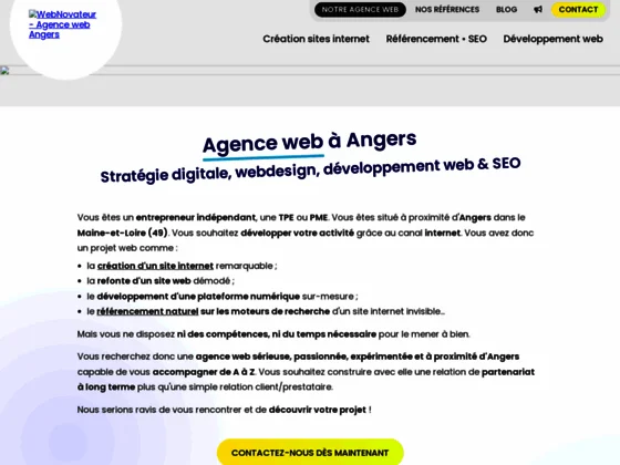 Réalisation de sites web performants