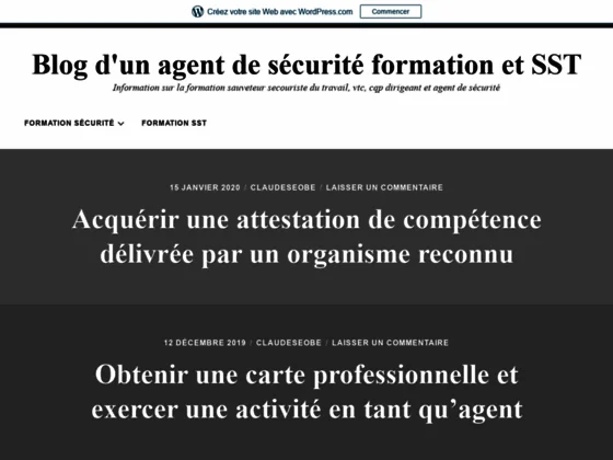 Formation sécurité
