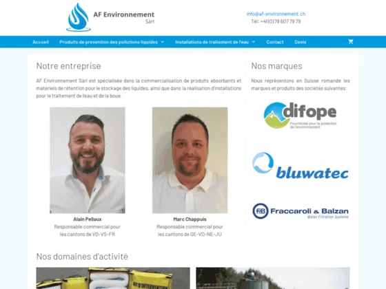 Réalisation d’installations pour le traitement de l’eau