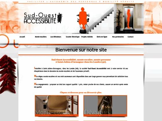 plateforme monte escalier pour fauteuil roulant Saint-Julien-d'Armagnac