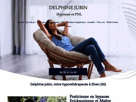 Delphine Jubin : psychologue & hypnothérapeute à Elven près de Vannes Morbihan (56)