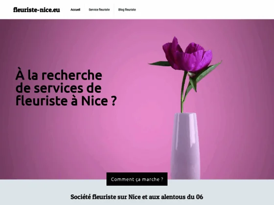 fleuriste dans nice