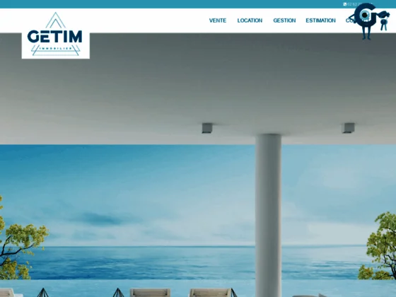 Une agence immobilière présente à Saint Pierre, La Réunion.