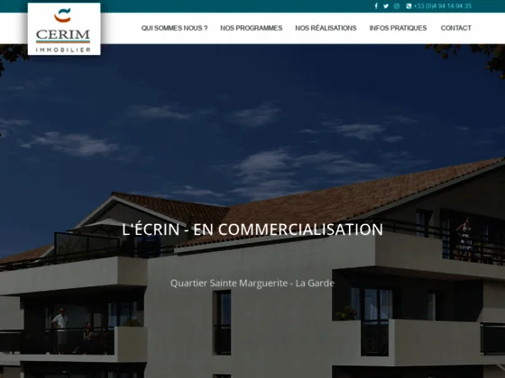 Offrez-vous un appartement neuf à Toulon avec l’aide de Cerim Immobilier. 