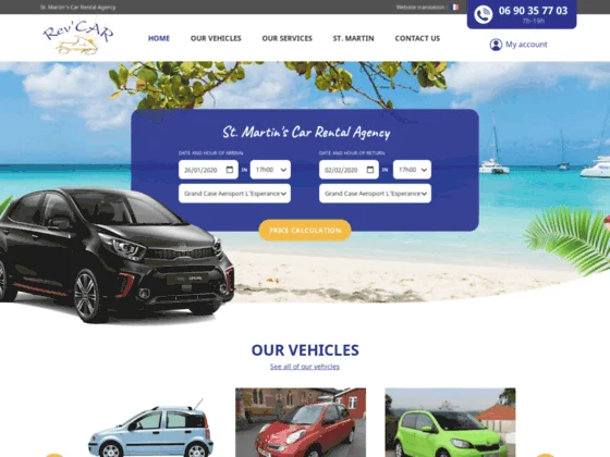Location de voitures à Saint Martin - Rev'Car