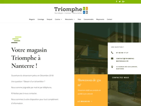 Triomphe Matériaux, magasin cuisine paris