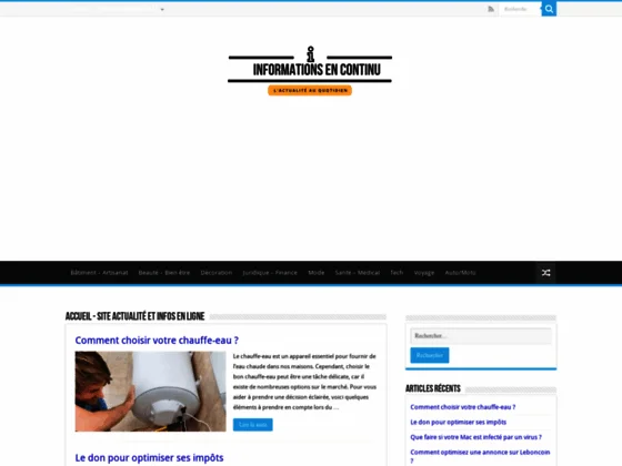 Informations en continu