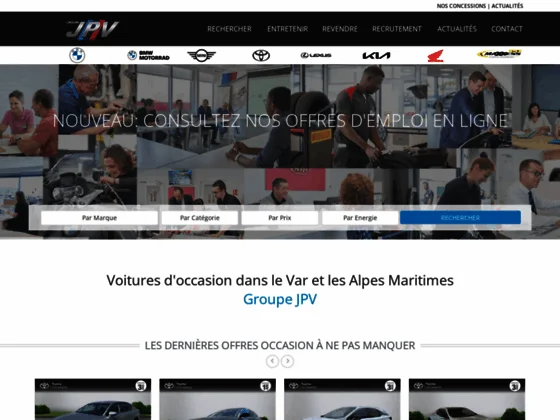 Depuis 1986, le groupe JPV Toulon Diffusion est une concessionnaire de voitures d’occasion