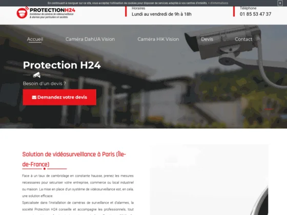 Caméra hikvision à Paris 