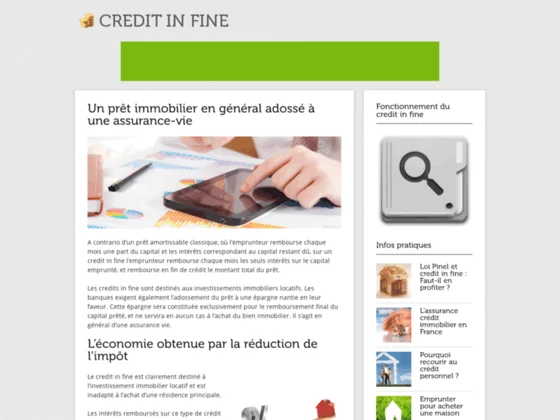 Tout savoir sur le crédit in fine
