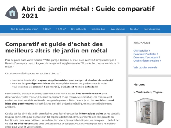 Abris De Jardin Metal : le guide