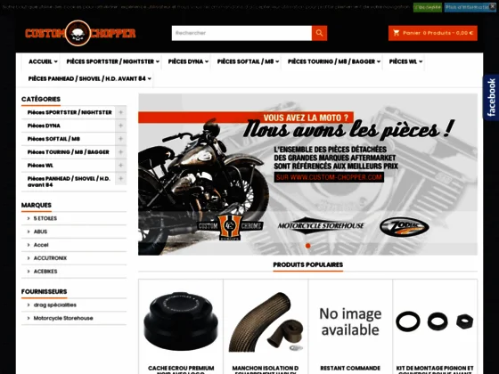 Accessoires pour moto Harley, une adresse unique, Custom Chopper