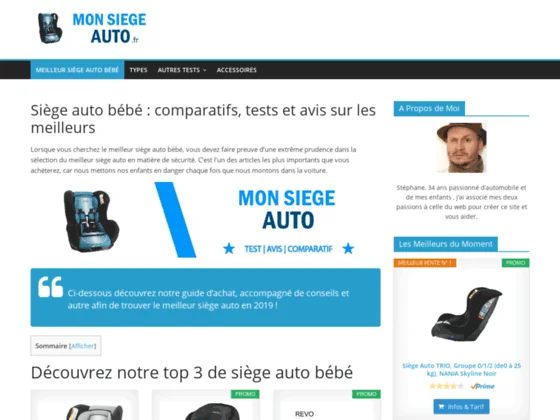 Monsiegeauto.fr, siège auto pour bébé