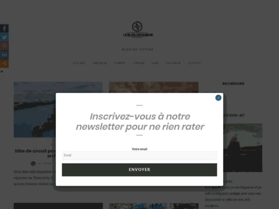 Blogueuse et voyageuse, bienvenu sur mon blog voyageur 