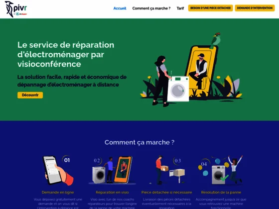 Service de réparation par vidéoconférence