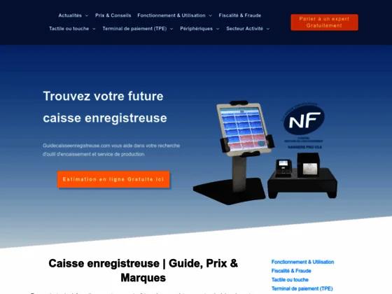 Une caisse enregistreuse