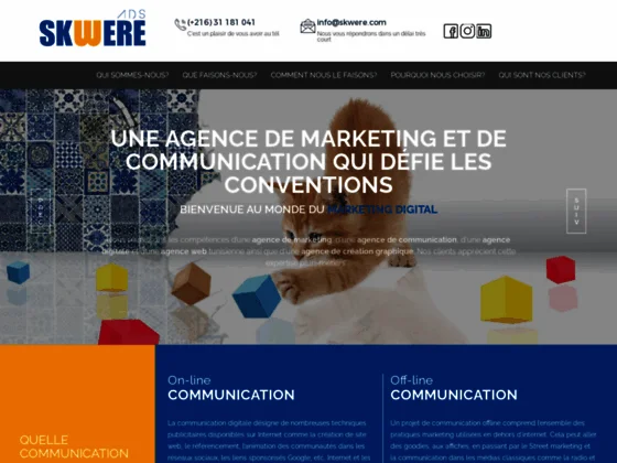 agence web tunisienne , communication , création site web