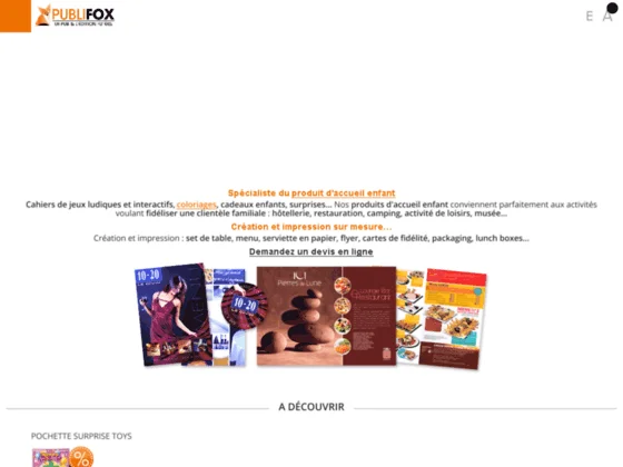 Spécialiste du cadeau pour le menu enfant