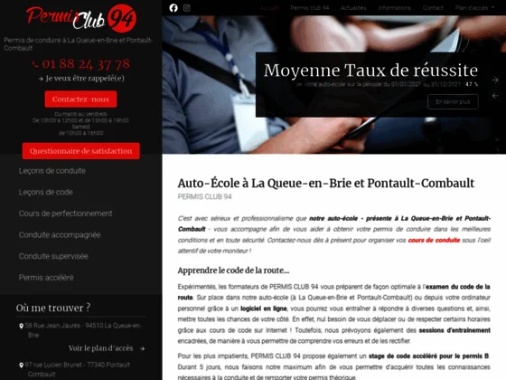 Permis Club 94, cours de conduite 