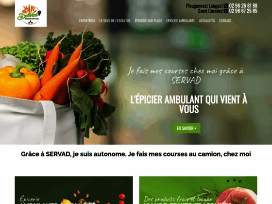 Servad : épicerie à Plouguenast-Langast près de Saint-Brieuc (22) & Pontivy (56)