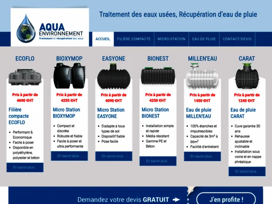Traitement des eaux usées autonome Aqua Environnement