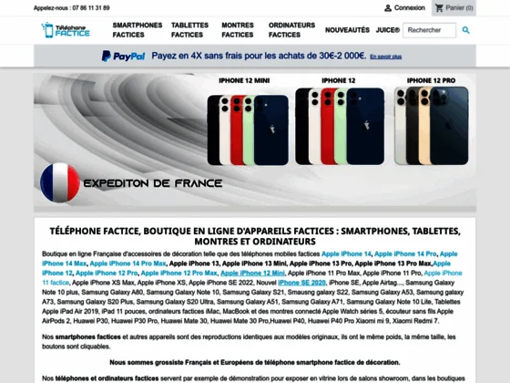 Téléphone factice pas cher