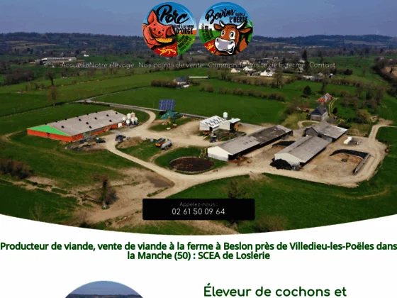 SCEA de Loslerie : éleveur et producteur de porcs à Beslon dans la manche (50) | Normandie