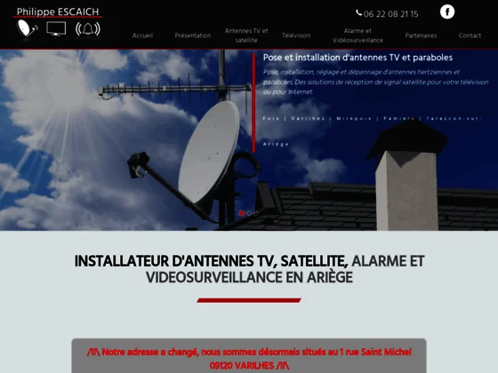 Installateur d'antennes TV, satellite, alarme et vidéosurveillance en Ariège (09)