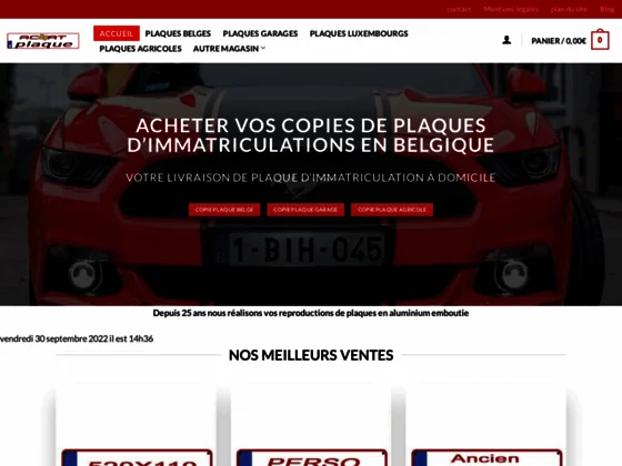 Plaque immatriculation belge