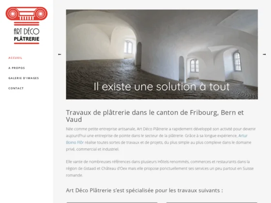 Art Déco Plâtrerie à Neirivue (Suisse)