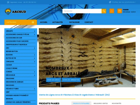 matériel archerie Vias